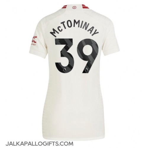 Manchester United Scott McTominay #39 Kolmaspaita Naiset 2023-24 Lyhythihainen